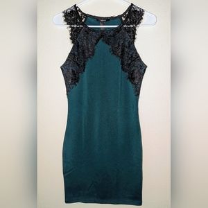 lace shoulder dress